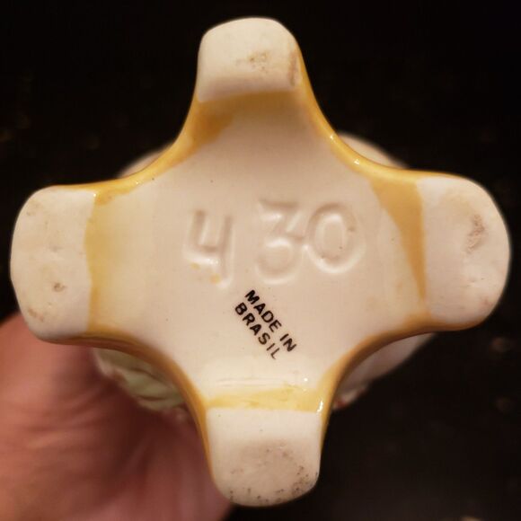 Brazilian Lusterware Porcelain Vase Pearlized Iridescent Vintage #430 Brazil - Picture 9 of 9